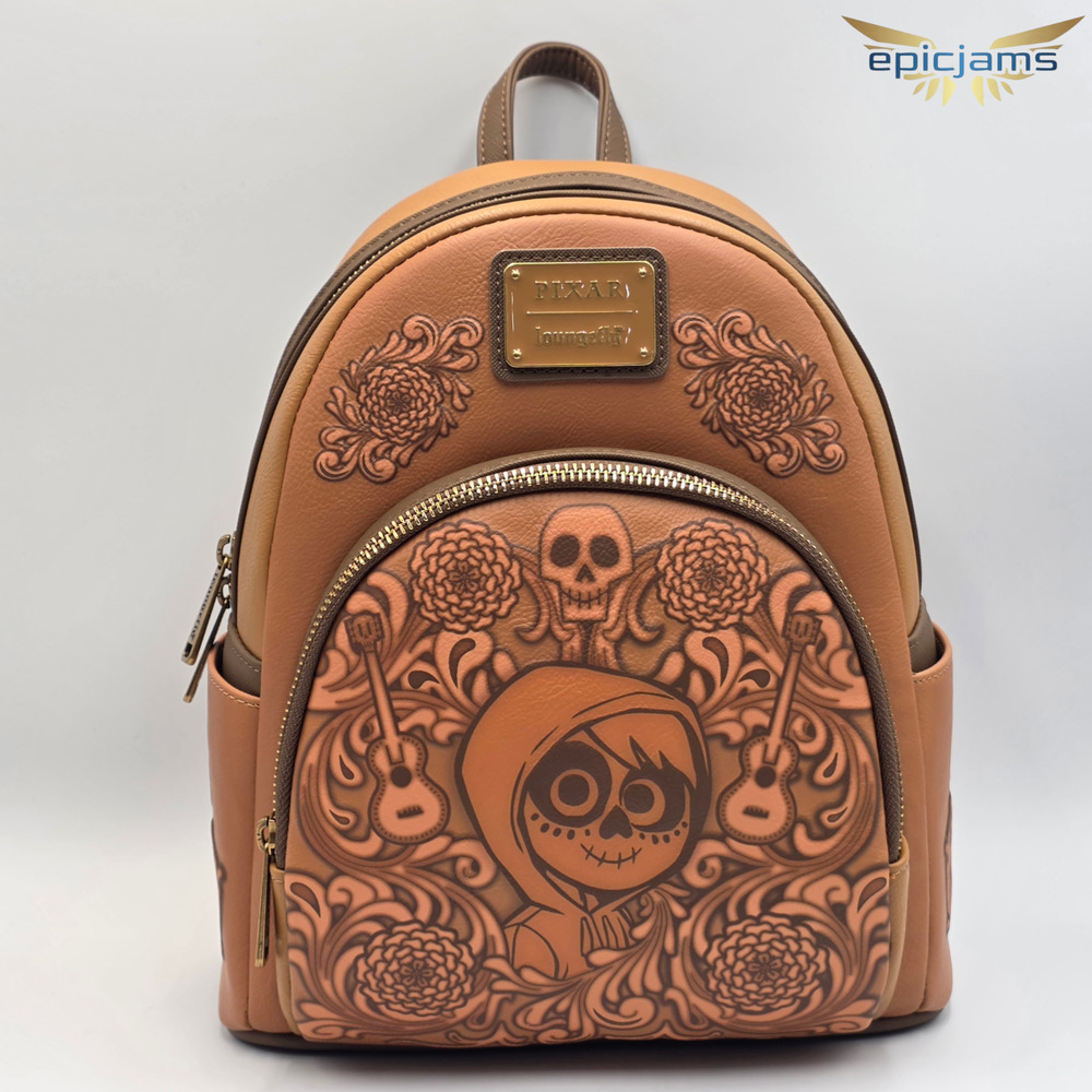 Loungefly Disney Pixar Coco Floral Miguel Tonal Mini Backpack New
